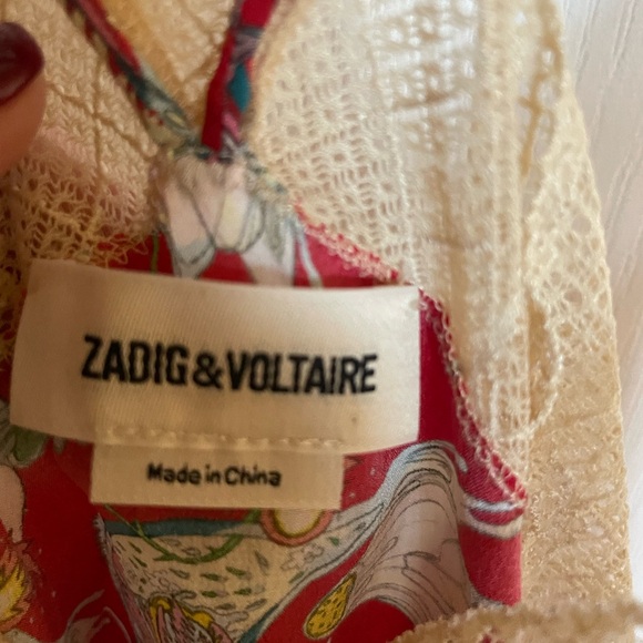 Christy Paisley Psyche Caraco Cami - ZADIG & VOLTAIRE XS - Picture 2 of 7